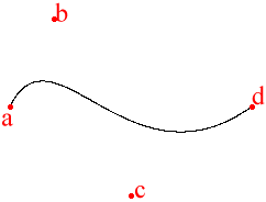 bezier-curve with control-points